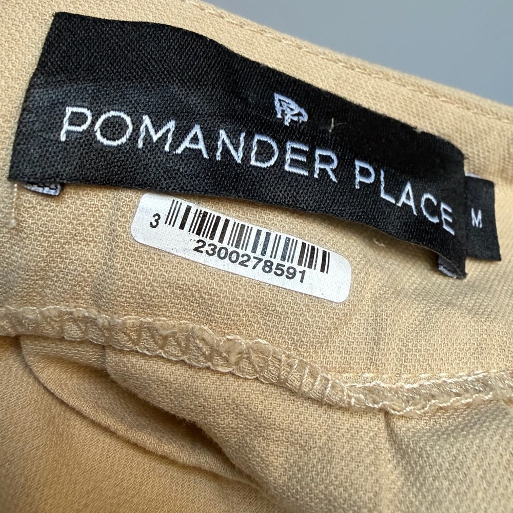 Pomander Place Tuckernuck Mini Dress Khaki Finley Flutter Sleeve Sz M READ - Picture 5 of 14